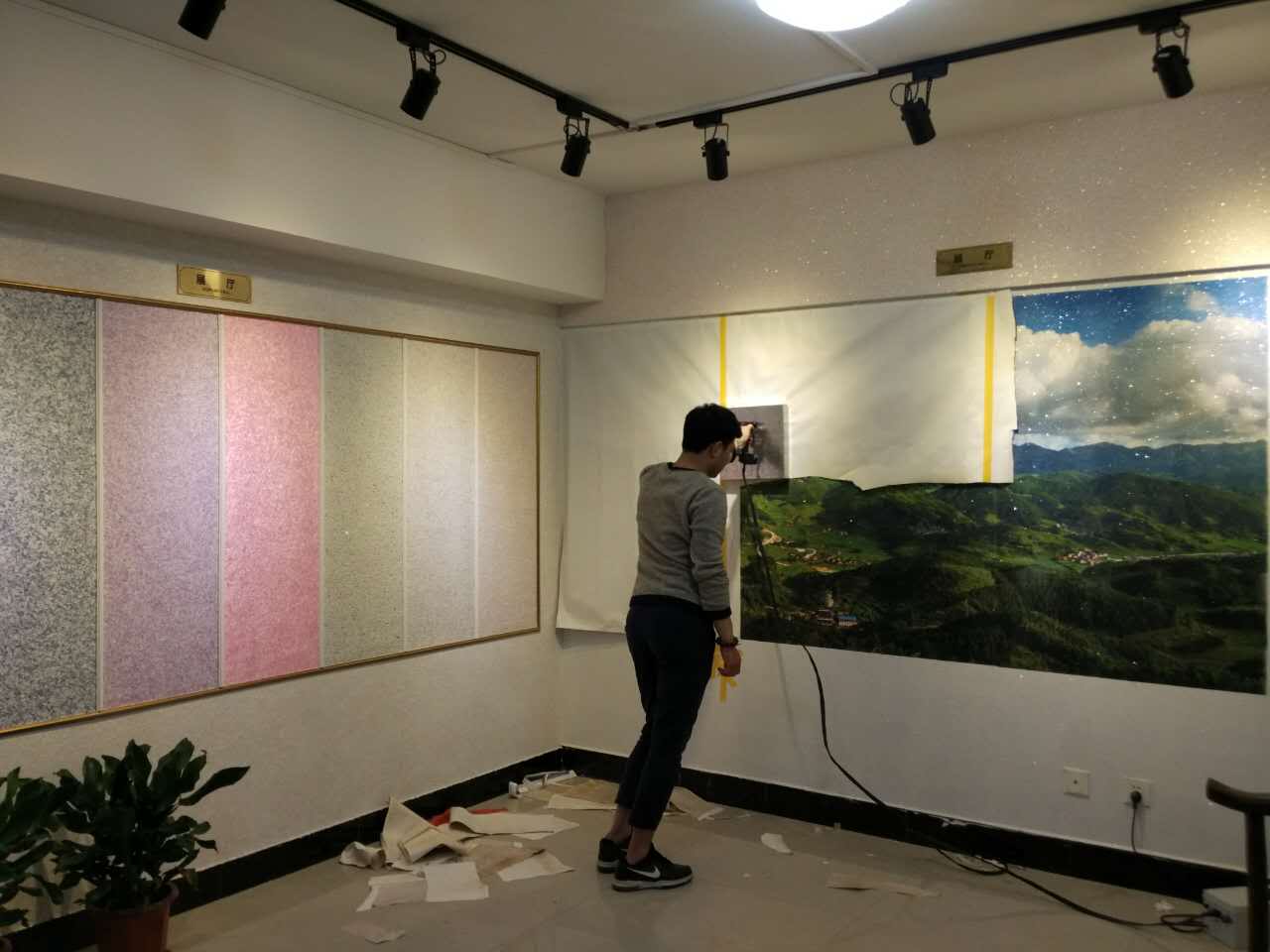 热感印机器制作的立体墙衣图案